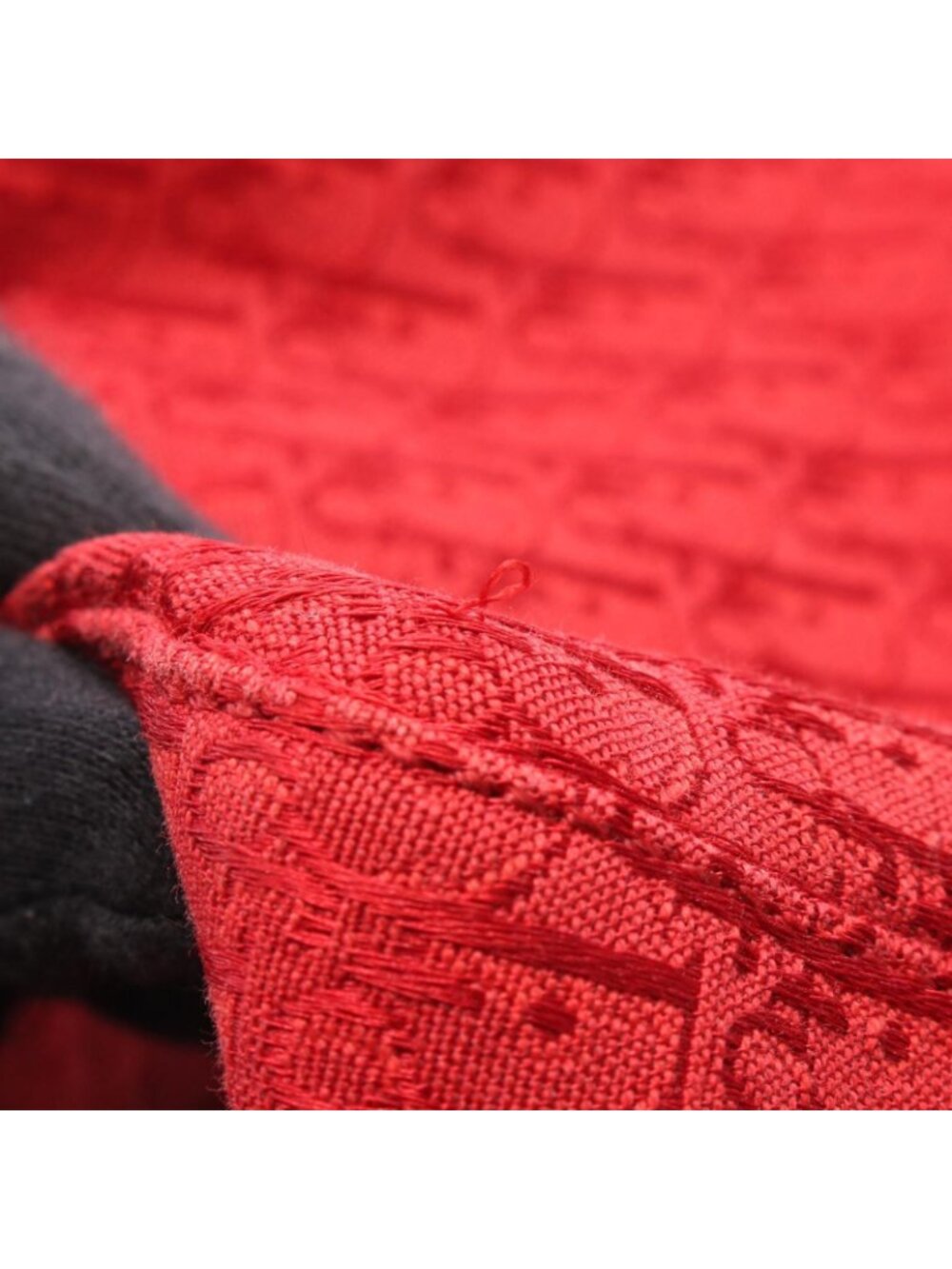★SOLD★ Dior Tote Trotter Red Canvas Leather - Picture 9 of 11